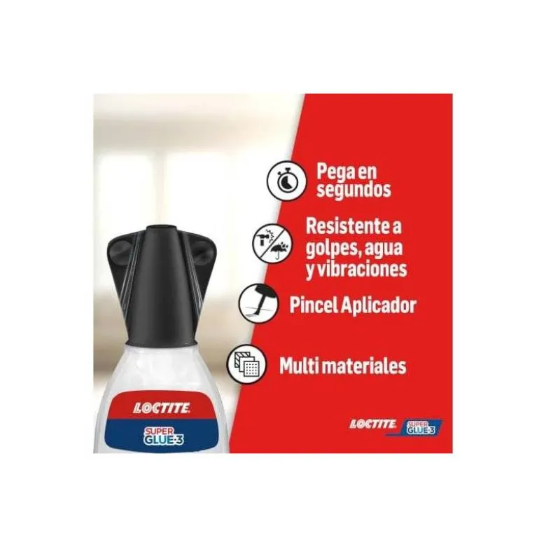 Pegamento loctite 5 gr aplicador de pincel adhesivo instantaneo