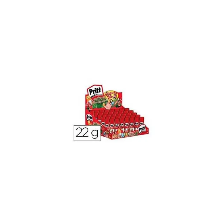 PEGAMENTO PRITT EN BARRA 22 G VAC 2026 EXPOSITOR DE 40 UNIDADES