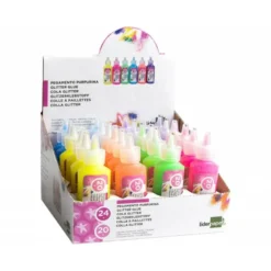 Pegamento purpurina Liderpapel fantasia colores metalicos pasteles. SOLO SE MANDA UN envase 20gr. NO SE PUEDE ELEGIR COLOR