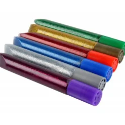 Pegamento purpurina Liderpapel fantasia colores metalicos blister de 6 unidades 10gr