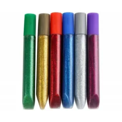 Pegamento purpurina Liderpapel fantasia colores metalicos blister de 6 unidades 10gr