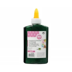 Pegamento purpurina Liderpapel Fantasia color Verde metalizado Bote 160gr