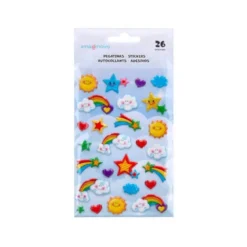 PEGATINAS IMAGINOVO ARCOIRIS MAGIC DREAMS CON RELIEVE 190X105 MM EN BLISTER