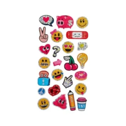 PEGATINAS IMAGINOVO DISEÑOS SURTIDOS SMILEY CON BRILLO 214X100 MM EN BLISTER