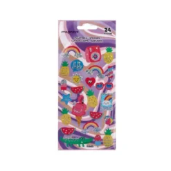 PEGATINAS IMAGINOVO DISEÑOS SURTIDOS VERANO CON BRILLO 214X100 MM EN BLISTER