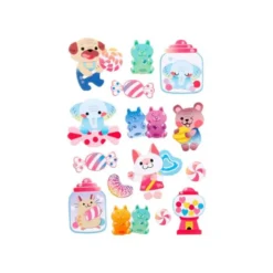 PEGATINAS IMAGINOVO DULCES MAGIC DREAMS CON RELIEVE 210X130 MM EN BLISTER