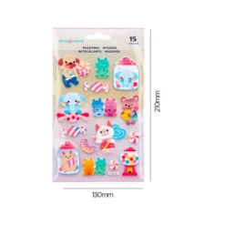 PEGATINAS IMAGINOVO DULCES MAGIC DREAMS CON RELIEVE 210X130 MM EN BLISTER