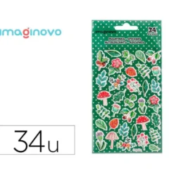 PEGATINAS IMAGINOVO FLORES VINTAGE DE PAPEL 190X100 MM EN BLISTER