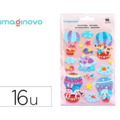PEGATINAS IMAGINOVO GLOBO MAGIC DREAMS CON RELIEVE 210X130 MM EN BLISTER