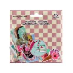 PEGATINAS IMAGINOVO GOOD VIBES DISEÑOS SURTIDOS PARA ORDENADOR 145X140 MM EN BLISTER