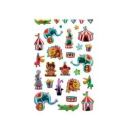 PEGATINAS IMAGINOVO KIDS CIRCO GOMA EVA 190X 05 MM EN BLISTER