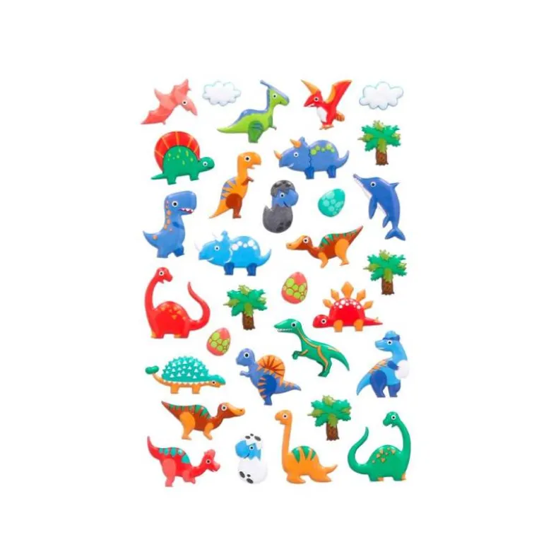 PEGATINAS IMAGINOVO KIDS DINOSAURIOS GOMA EVA 190X105 MM EN BLISTER