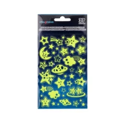 PEGATINAS IMAGINOVO LUMINOSAS ESTRELLAS CON RELIEVE 190X105 MM EN BLISTER