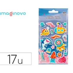PEGATINAS IMAGINOVO LUMINOSAS SUBMARINO LUMINOSAS 190X105 MM EN BLISTER