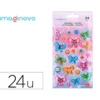 PEGATINAS IMAGINOVO MARIPOSAS MAGIC DREAMS CON RELIEVE 190X105 MM EN BLISTER