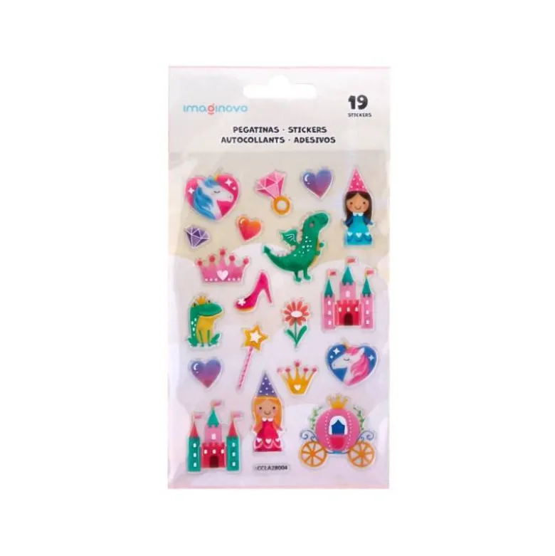 PEGATINAS IMAGINOVO PRINCESAS MAGIC DREAMS PVC 190X105 MM EN BLISTER