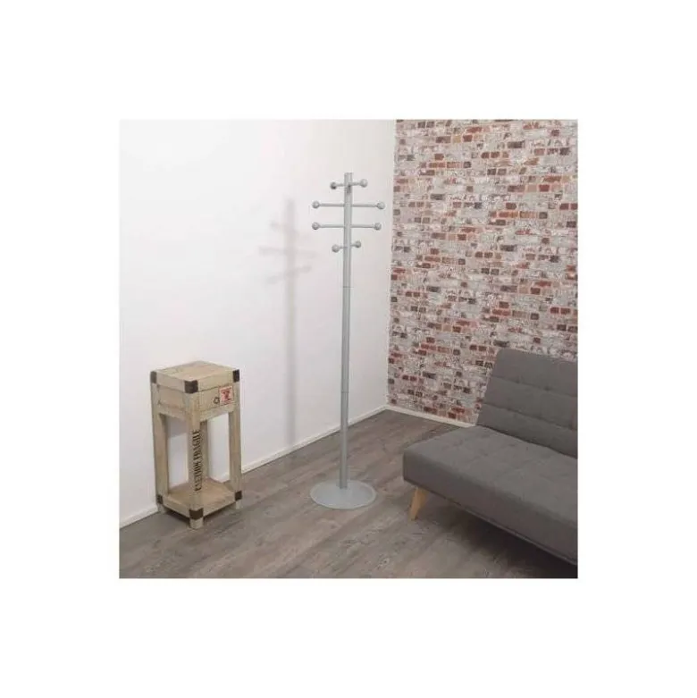 PERCHERO MAUL SAPHIR LITE 8 COLGADORES COLOR GRIS ALTURA 171 CM