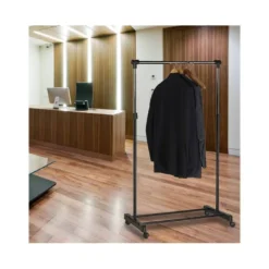 Perchero metalico de Unilux Extensible negro