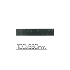 Perchero metalico pared Sie 611 Negro 4 colgadores
