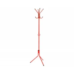 PERCHERO METALICO Q-CONNECT ROJO 8 COLGADORES 173X51 CM