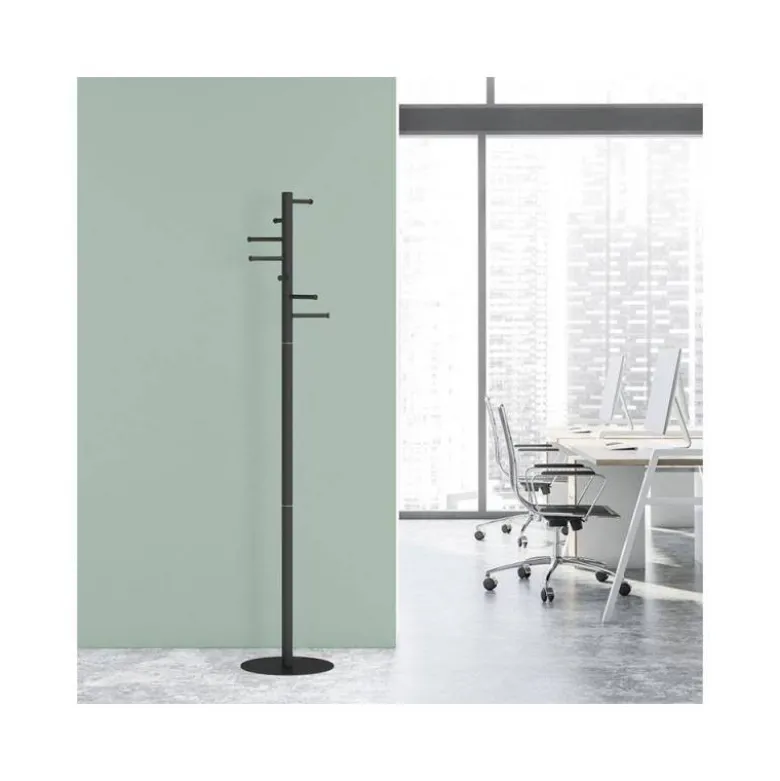 PERCHERO ROCADA MAULCAURUS 7 COLGADORES COLOR NEGRO 350X350X1770 MM