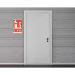 PICTOGRAMA ARCHIVO 2000 EXTINTOR PVC COLOR ROJO LUMINISCENTE 210X300 MM
