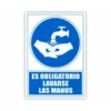 PICTOGRAMA ARCHIVO 2000 OBLIGATORIO LAVARSE LAS MANOS PVC COLOR AZUL 210X297 MM