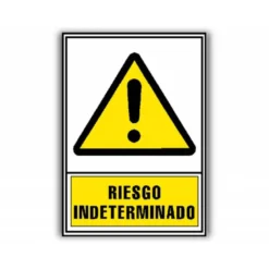 PICTOGRAMA ARCHIVO 2000 RIESGO INDETERMINADO PVC COLOR AMARILLO LUMINISCENTE 210X297 MM