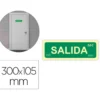 PICTOGRAMA ARCHIVO 2000 SALIDA PVC COLOR VERDE LUMINISCENTE 300X105 MM PACK DE 2 UNIDADES