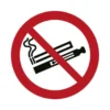 PICTOGRAMA DJOIS PROHIBIDO EL USO DE CIGARRILLOS ELECTRONICOS O VAPEADORES 100 MM DIAMETRO