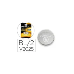 Pila alcalina boton Duracell CR2025 Blister 2 unidades