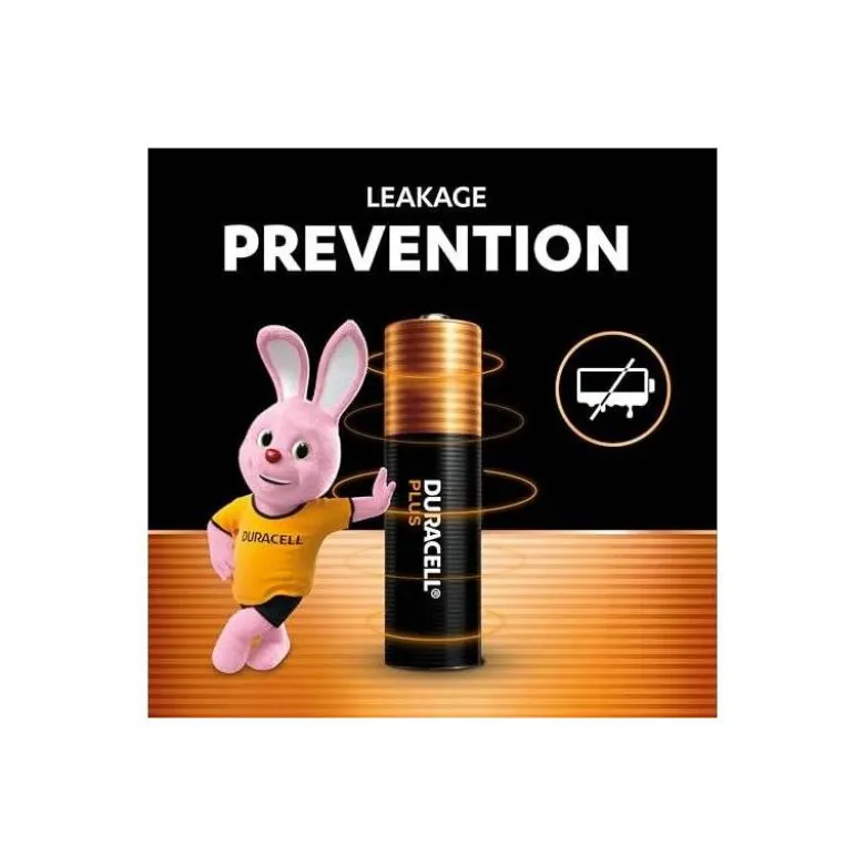 Pila Duracell alcalina plus AA pack con 4 unidades