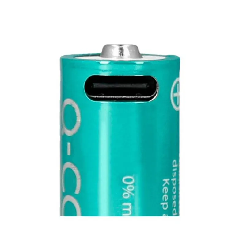 PILA Q-CONNECT AA RECARGABLE POR USB-C BLISTER DE 4 UNIDADES