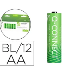 Pila Q-Connect Alcalina AA Blister de 12 unidades
