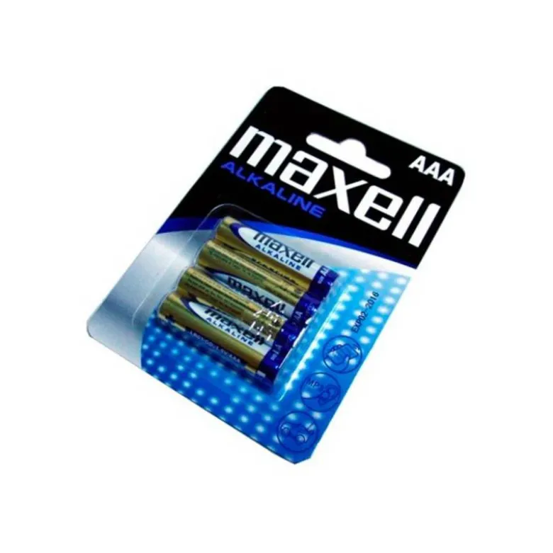 Pilas Maxell Alcalina 1.5 V AAA LR03 Blister de 4 unidades