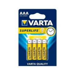 PILA VARTA SALINA SUPERLIFE AAA TIPO R-03 BLISTER DE 4 UNIDADES
