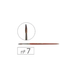 Pincel acuarela Liderpapel Nº 7 madera