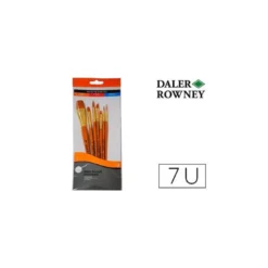 Pinceles acrílico Daler Rowney 7 unidades surtidas