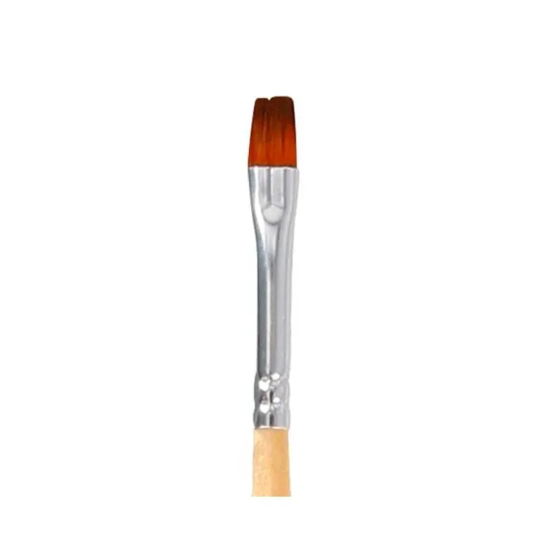 PINCEL PARA PINTURA ACRILICA Y ACUARELA LIDERPAPEL N 1 PUNTA PLANA DE PELO SINTETICO CERTIFICADO FSC