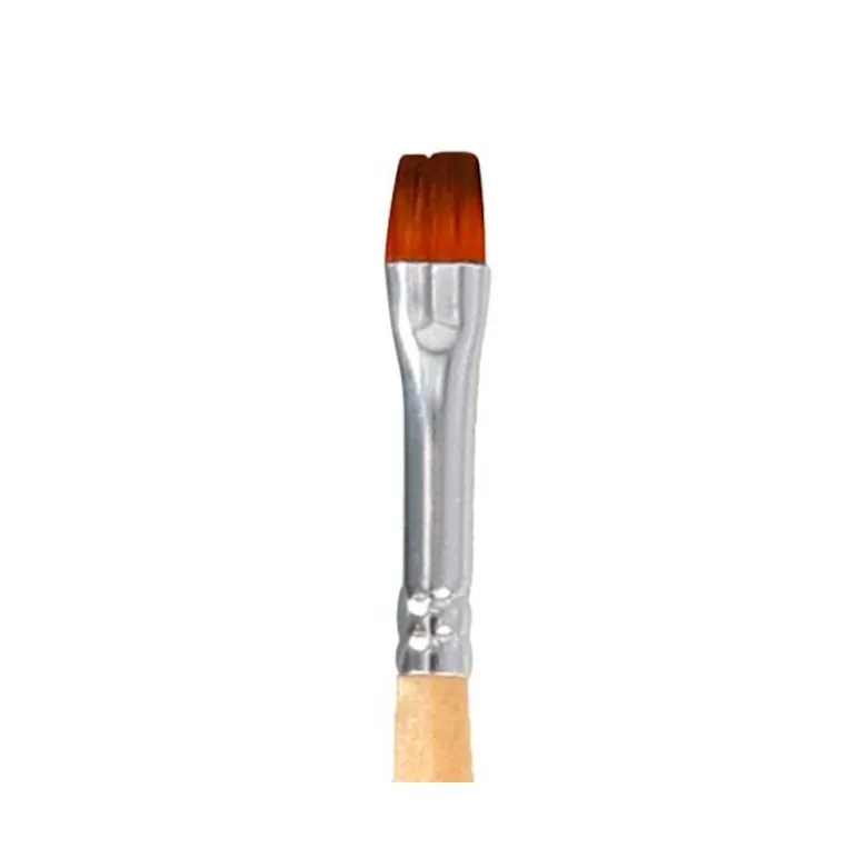 PINCEL PARA PINTURA ACRILICA Y ACUARELA LIDERPAPEL N 5 PUNTA PLANA DE PELO SINTETICO CERTIFICADO FSC