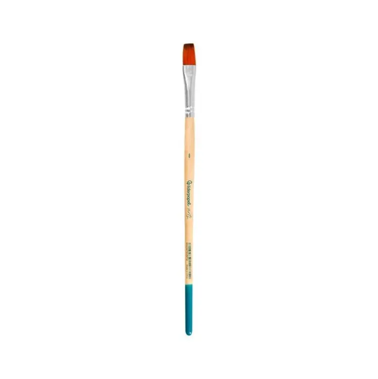 PINCEL PARA PINTURA ACRILICA Y ACUARELA LIDERPAPEL N 8 PUNTA PLANA DE PELO SINTETICO CERTIFICADO FSC