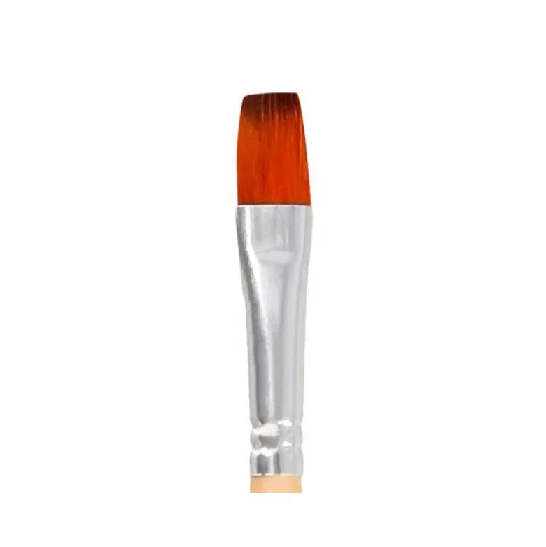 PINCEL PARA PINTURA ACRILICA Y ACUARELA LIDERPAPEL N 9 PUNTA PLANA DE PELO SINTETICO CERTIFICADO FSC