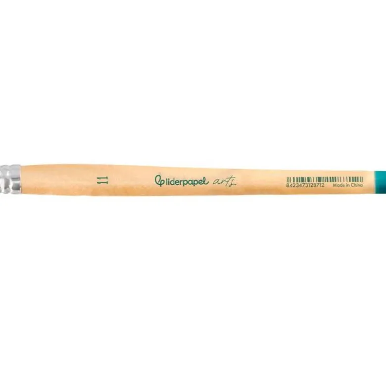PINCEL PARA PINTURA ACRILICA Y ACUARELA LIDERPAPEL N 11 PUNTA PLANA DE PELO SINTETICO CERTIFICADO FSC