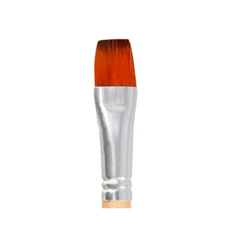 PINCEL PARA PINTURA ACRILICA Y ACUARELA LIDERPAPEL N 11 PUNTA PLANA DE PELO SINTETICO CERTIFICADO FSC