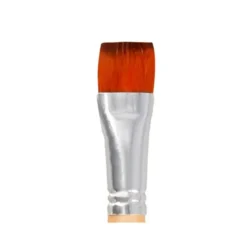 PINCEL PARA PINTURA ACRILICA Y ACUARELA LIDERPAPEL N 12 PUNTA PLANA DE PELO SINTETICO CERTIFICADO FSC