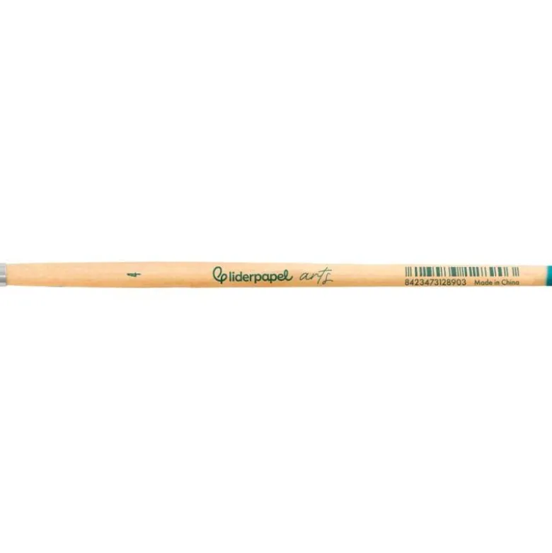 PINCEL PARA PINTURA ACRILICA Y ACUARELA LIDERPAPEL N 4 PUNTA REDONDA DE PELO SINTETICO CERTIFICADO FSC