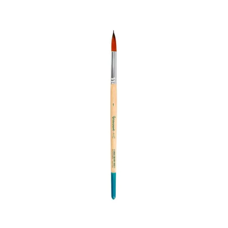 PINCEL PARA PINTURA ACRILICA Y ACUARELA LIDERPAPEL N 9 PUNTA REDONDA DE PELO SINTETICO CERTIFICADO FSC