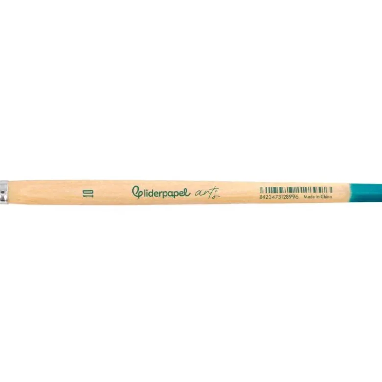 PINCEL PARA PINTURA ACRILICA Y ACUARELA LIDERPAPEL N 10 PUNTA REDONDA DE PELO SINTETICO CERTIFICADO FSC
