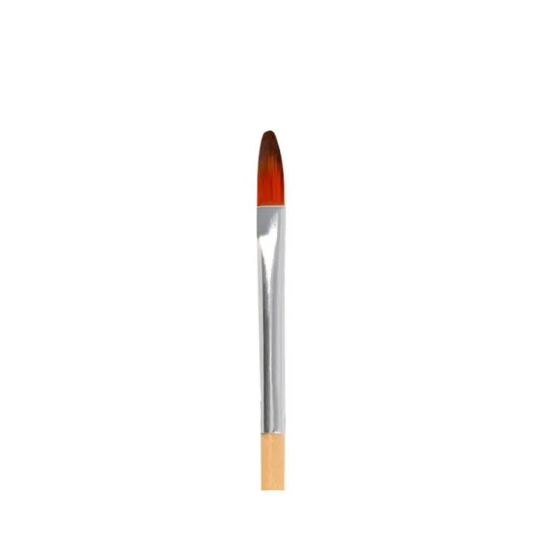 PINCEL PARA PINTURA ACRILICA Y ACUARELA LIDERPAPEL N 000 PUNTA FILBERT / LENGUA GATO DE PELO SINTETICO CERTIFICADO