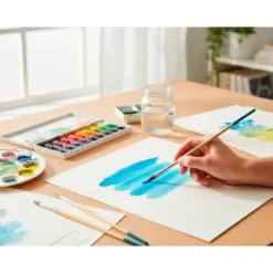 PINCEL PARA PINTURA ACRILICA Y ACUARELA LIDERPAPEL N 0 PUNTA FILBERT / LENGUA GATO DE PELO SINTETICO CERTIFICADO